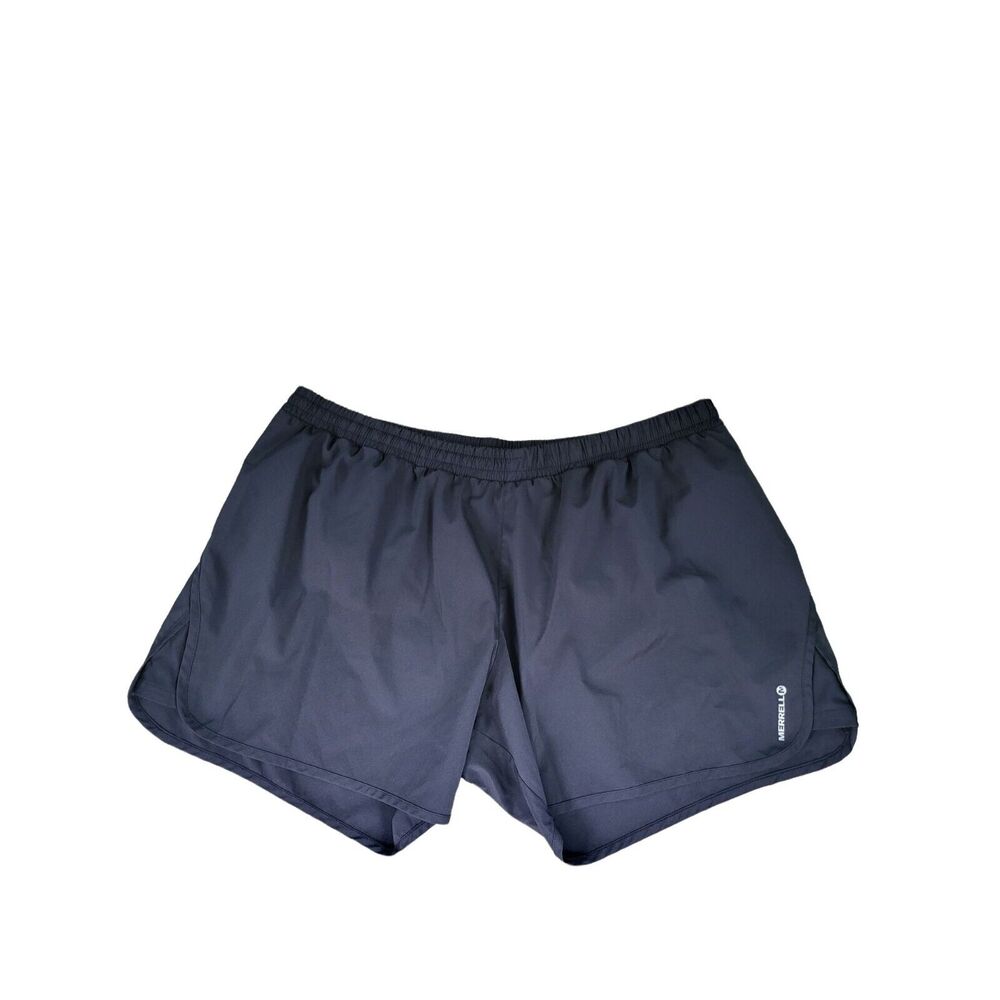 Merrell Athletic Shorts XXL Womens‎ Opti Wick Lined Pull On Elastic Waist Black